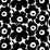 Marimekko Pieni Unikko 2 Print Black And White Fabric KK652050190