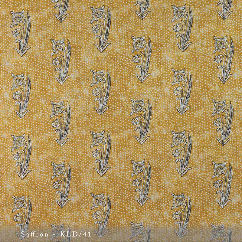 Lisa Fine Kalindi Saffron Fabric Sample KLD-41