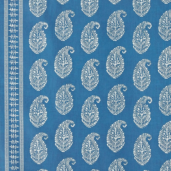 Peter Dunham Kashmir Paisley - Outdoor Indigo Fabric Sample 139KAP13