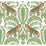 York Jungle Leopard White & Green Wallpaper KT2203