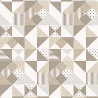Seabrook Designs Lozenge Geometric Latte & Dorian Grey Wallpaper KTM1280