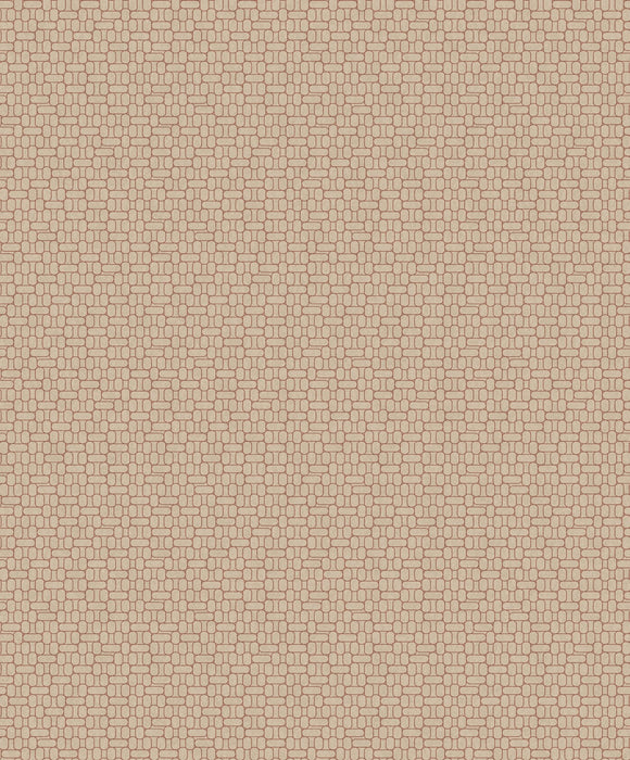 Seabrook Designs Capsule Geometric Ivory & Terra Cotta Wallpaper KTM1623