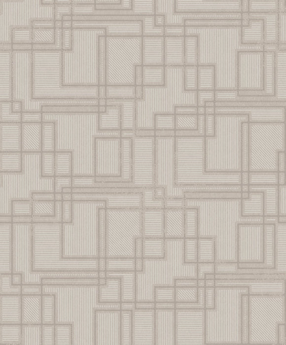 Seabrook Designs Bauhaus Cityscape Laurent Grey Wallpaper KTM1714