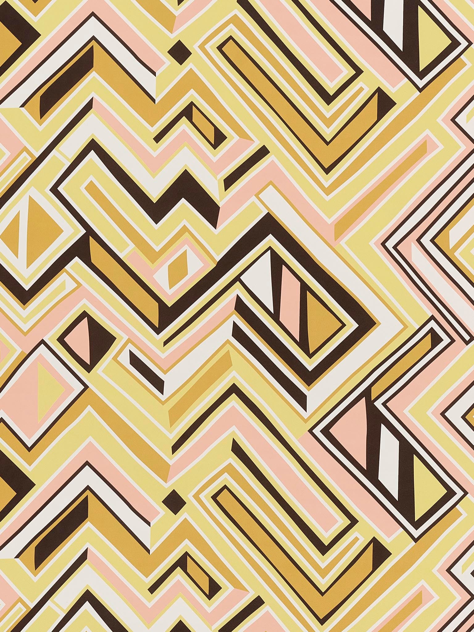 Pierre Frey Oka Sorbet Wallpaper Sample FP870001