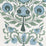 Home Couture Kalamkari Border Slate Seaside Fabric HC2010I-12