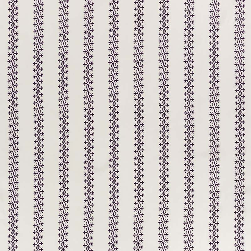 Home Couture Kalamkari Stripe Eggplant Fabric Sample HC2030I-07