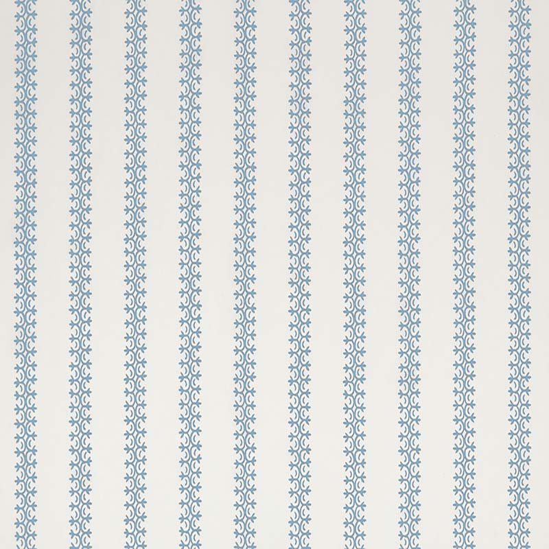 Home Couture Kalamkari Stripe Sky Blue Fabric HC2030I-12