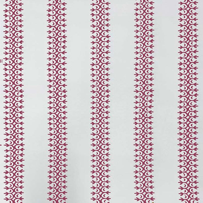 Home Couture Kalamkari Stripe Dark Raspberry Wallpaper Sample HP2030W-05AWP