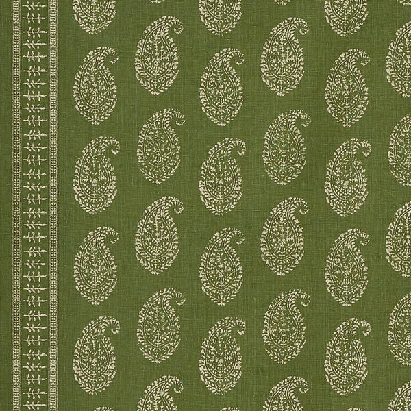 Peter Dunham Kashmir Paisley Tea/Green Fabric Sample 111KAP08