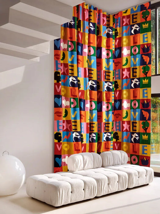 Pierre Frey Game Of Love Multicolore Fabric Sample F4028001