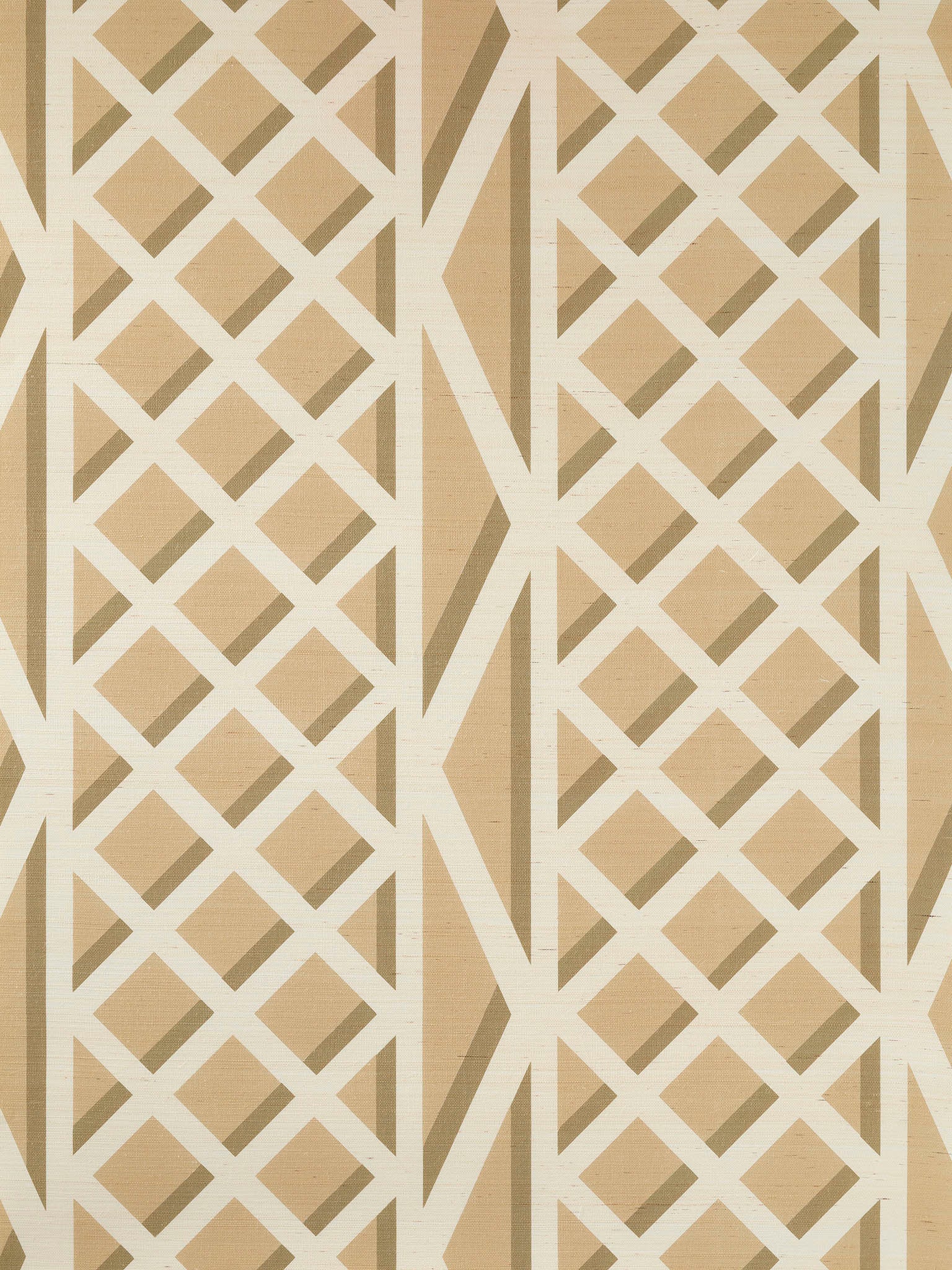 Pierre Frey Treillage Beige Wallpaper Sample FP769002