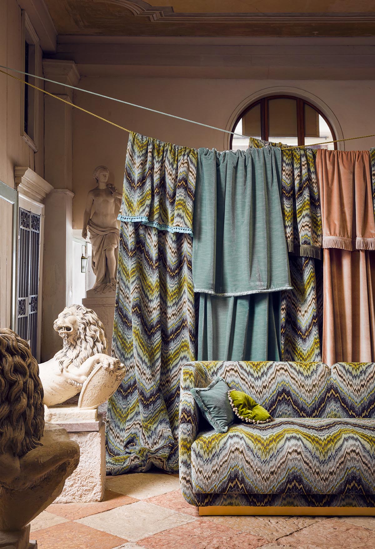 Fadini Borghi Budapest Sottobosco Fabric Sample I5549004