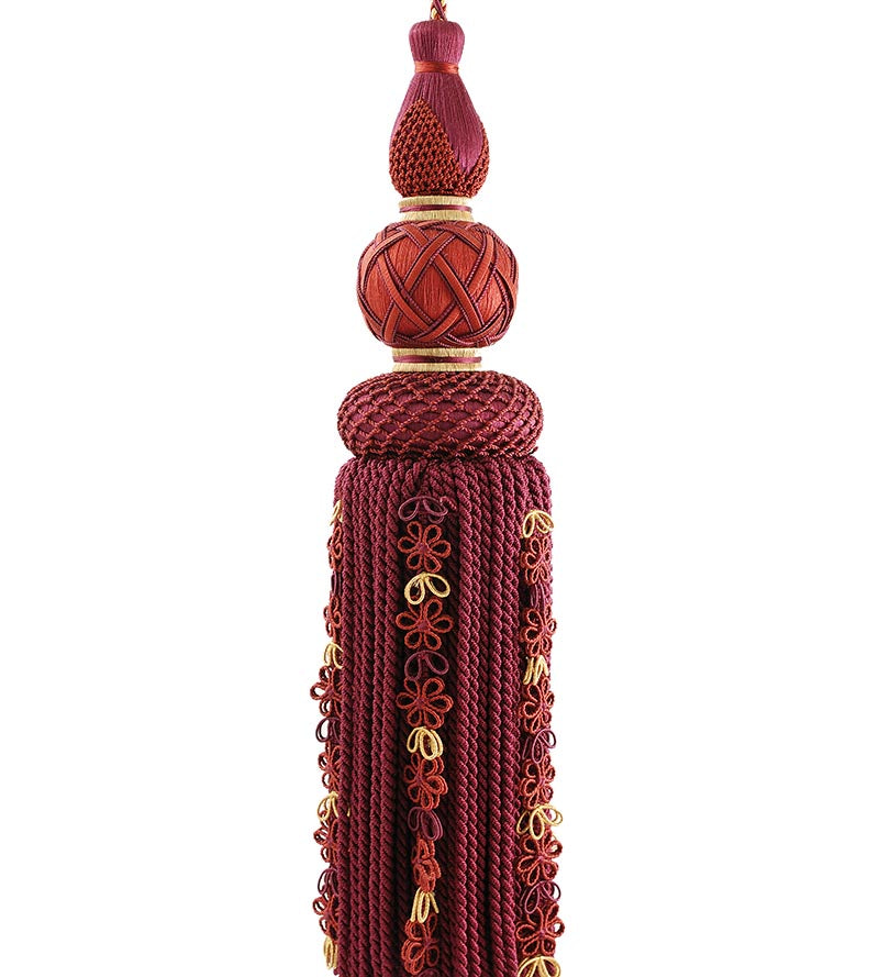 Scalamandre Siecle Single Tassel Tieback Port Trim Sample LA33103051