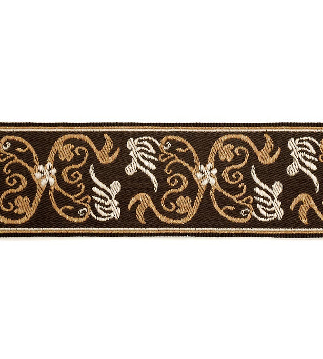 Scalamandre Siecle Grimm Braid Umber Trim Sample LA11113052
