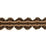 Scalamandre Siecle Candide Braid Umber Trim Sample LA11203052