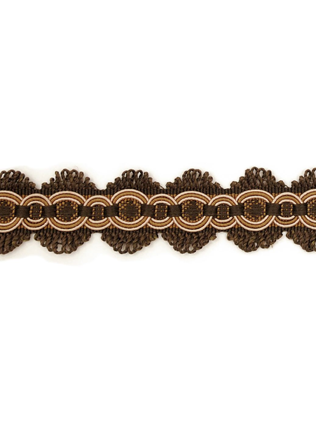 Scalamandre Siecle Candide Braid Umber Trim Sample LA11203052