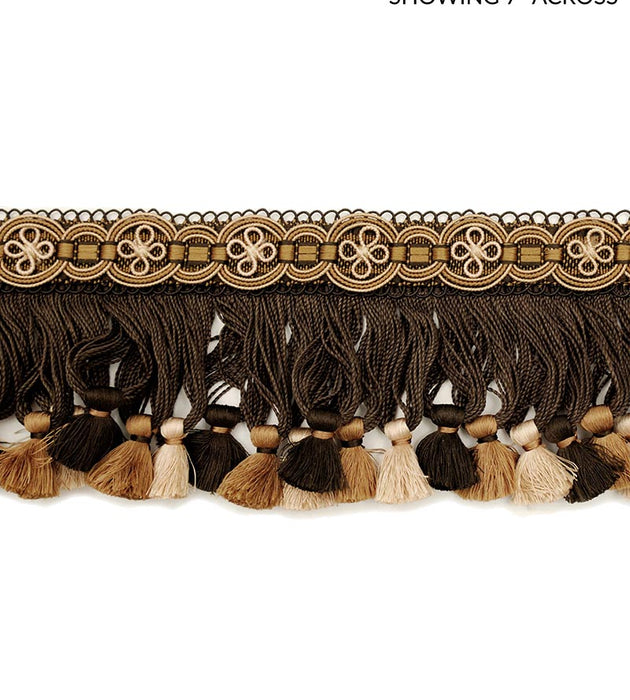 Scalamandre Siecle Condillac Fringe Umber Trim LA22103052