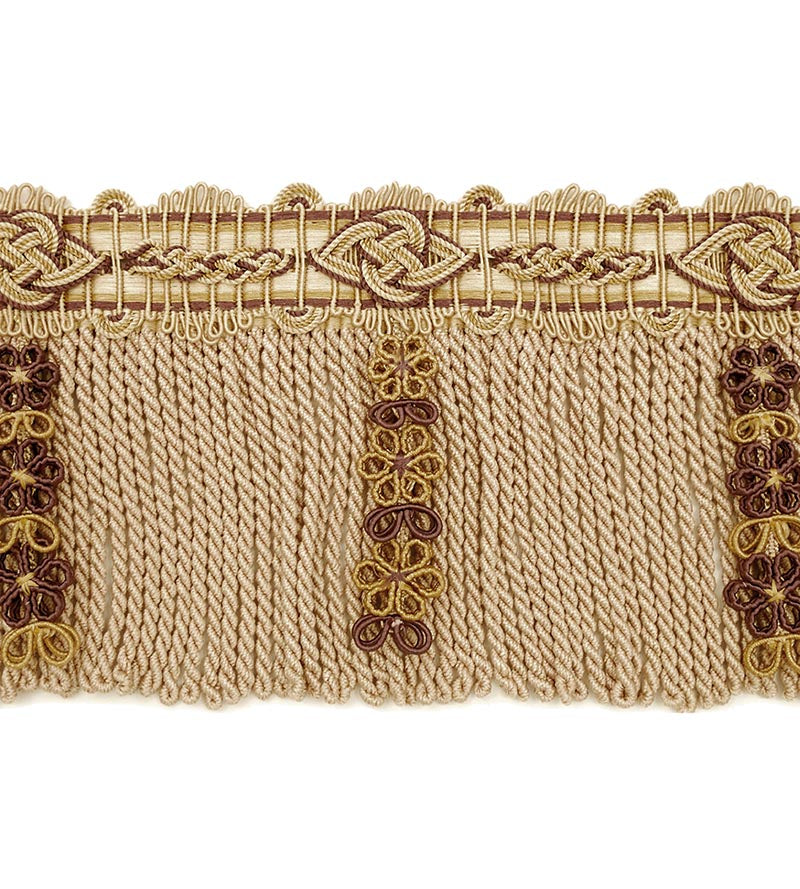 Scalamandre Siecle Diderot Bullion 4 1/2 Amethyst Trim Sample LA22093053