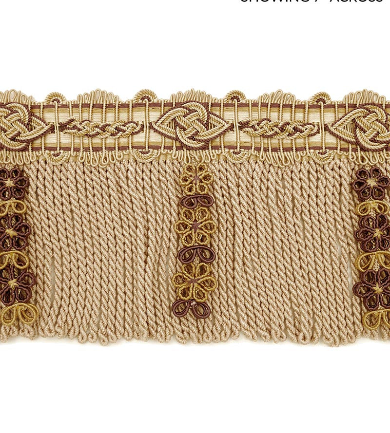 Scalamandre Siecle Diderot Bullion 4 1/2 Amethyst Trim Sample LA22093053