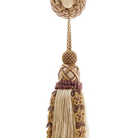 Scalamandre Siecle Single Tasselw/Rosette Amethyst Trim LA77103053