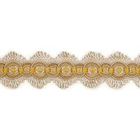 Scalamandre Siecle Candide Braid Gilded Alabaster Trim LA11203054