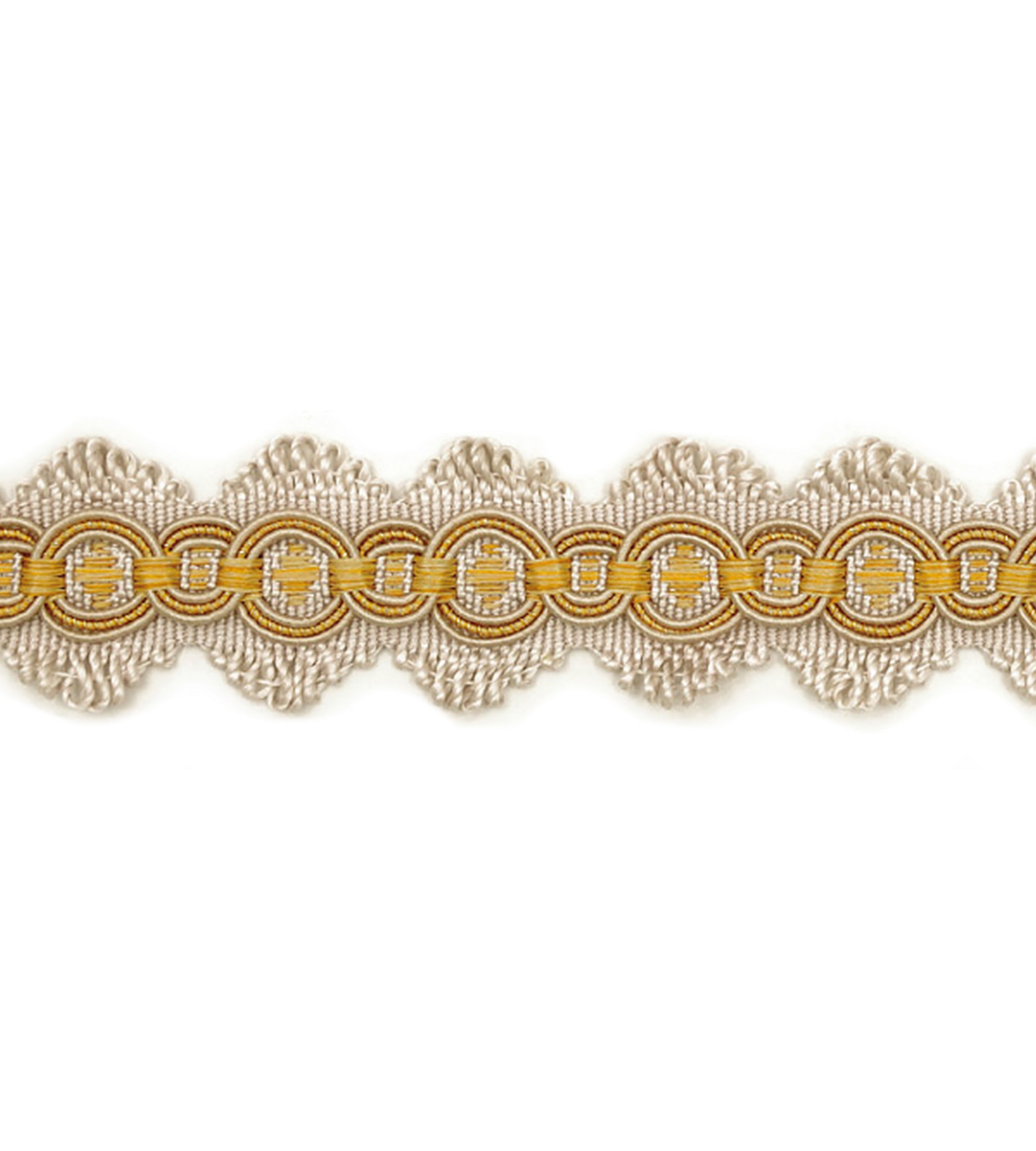 Scalamandre Siecle Candide Braid Gilded Alabaster Trimming Sample LA11203054