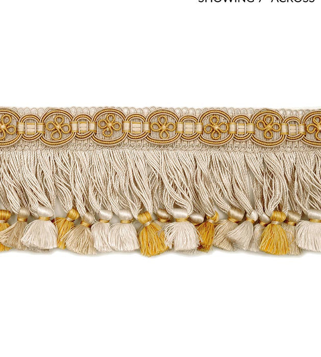 Scalamandre Siecle Condillac Fringe Gilded Alabaster Trim LA22103054