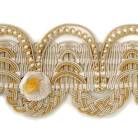 Scalamandre Siecle Gimp Voltaire Gilded Alabaster Trim LA55303054