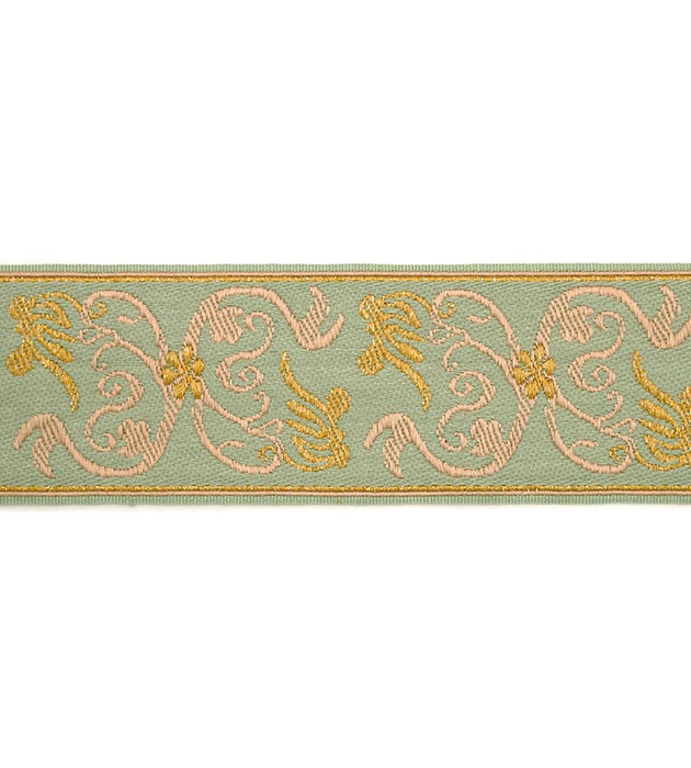 Scalamandre Siecle Grimm Braid Mint Trim Sample LA11113055
