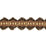 Scalamandre Siecle Candide Braid Ebony Bordeaux Trim Sample LA11203056