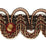 Scalamandre Siecle Gimp Voltaire Ebony Bordeaux Trim Sample LA55303056