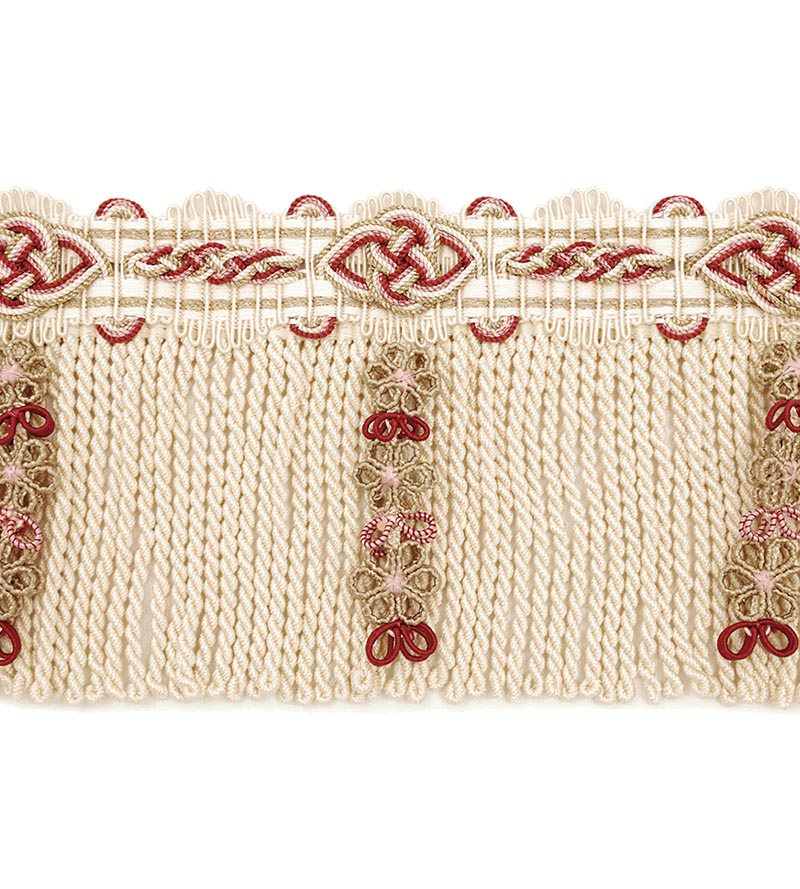 Scalamandre Siecle Diderot Bullion 4 1/2 Raspberry Trim Sample LA22093057