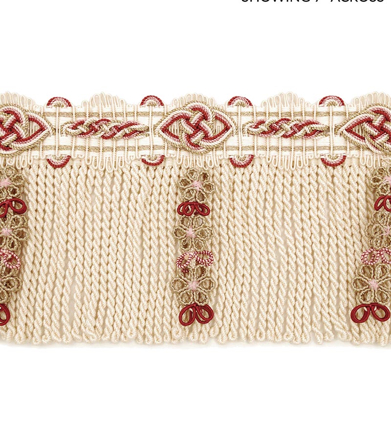 Scalamandre Siecle Diderot Bullion 4 1/2 Raspberry Trim Sample LA22093057