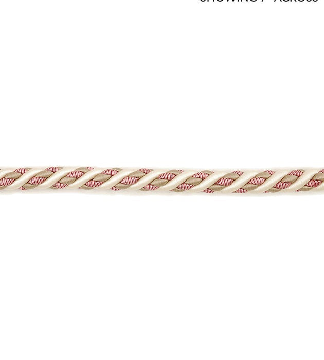 Scalamandre Siecle Cord 1/2 Raspberry Trim Sample LA88483057