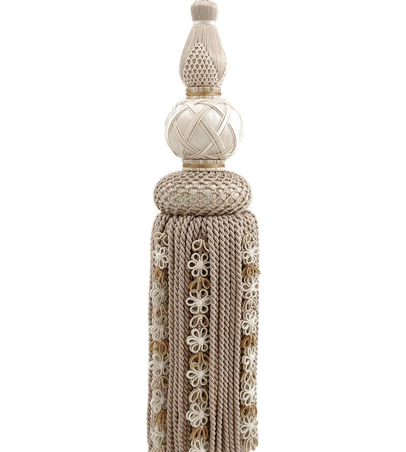 Scalamandre Siecle Single Tassel Tieback Patina Trim Sample LA33103058