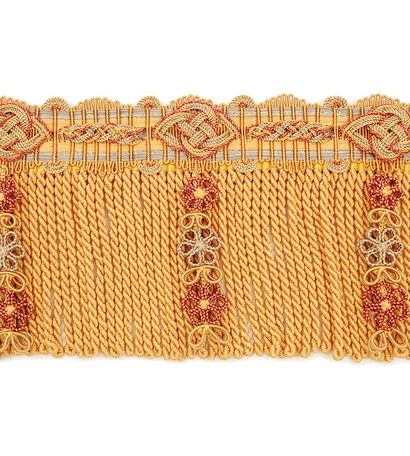 Scalamandre Siecle Diderot Bullion 4 1/2 Gold Trim Sample LA22093059