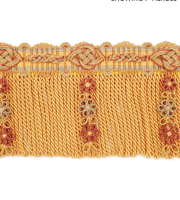 Scalamandre Siecle Diderot Bullion 4 1/2 Gold Trim Sample LA22093059