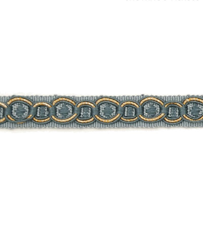 Scalamandre Siecle Rousseau Gimp French Blue Trim Sample LA55003060