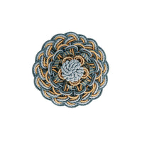 Scalamandre Siecle Rosette French Blue Trim LA77003060