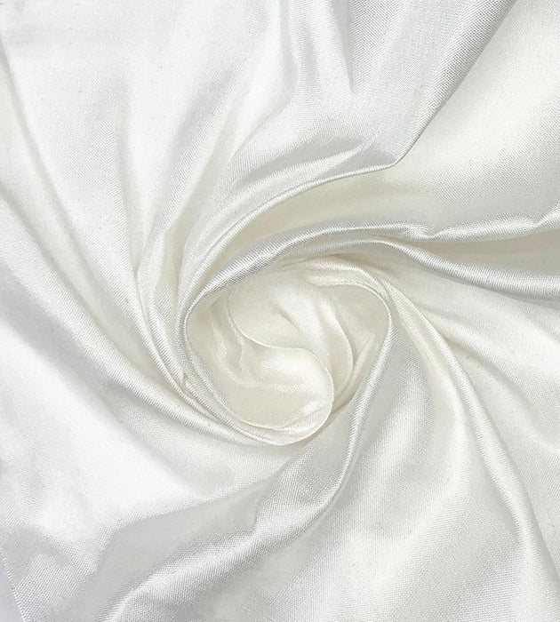 Old World Weavers Dupioni Solids White Fabric Sample LB214C0001