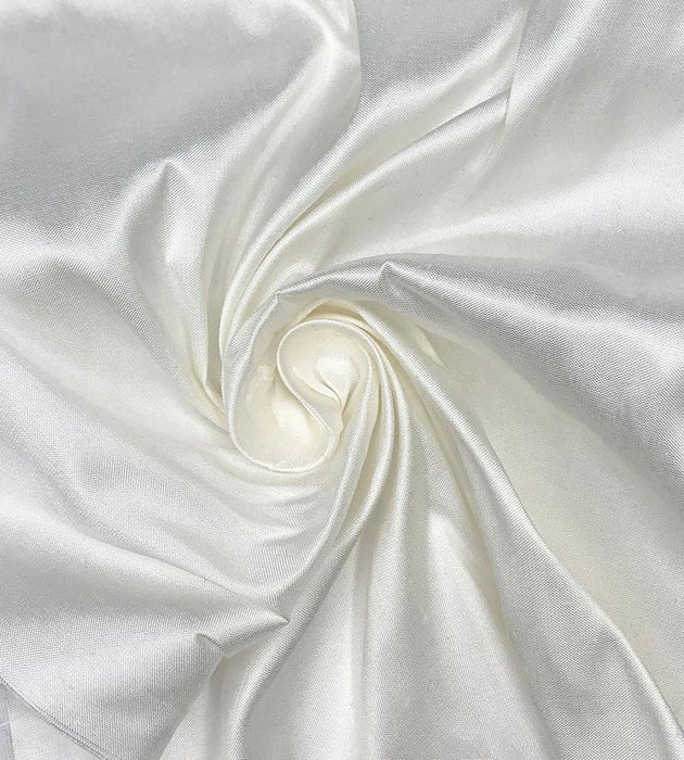 Old World Weavers Dupioni Solids Ivory Fabric Sample LB214C0002