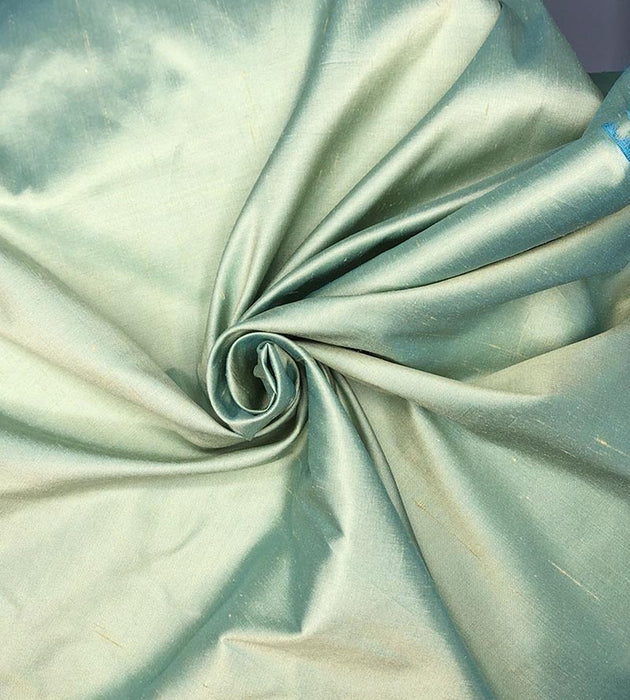 Old World Weavers Dupioni Solids Mint Fabric Sample LB214C0016