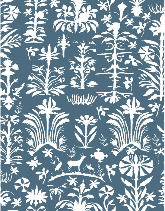 Gaston Y Daniela Salinas Wp Azul Wallpaper Sample LCW1035.001.0