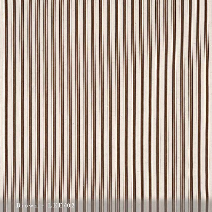 Lisa Fine Lee Stripe Brown Fabric Sample LEE-02