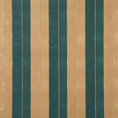 GP & J Baker Marco Stripe Petrol/Cam Fabric Sample LG50020.685.0