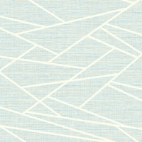 Seabrook Designs Cecita Puzzle Baby Blue And White Wallpaper LG90102