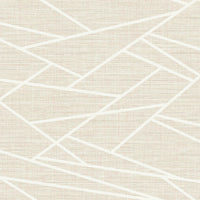 Seabrook Designs Cecita Puzzle Light Tan And White Wallpaper LG90109