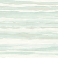 Seabrook Designs Kentmere Waves Teal And Off-white Wallpaper LG90206
