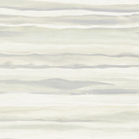 Seabrook Designs Kentmere Waves Light Greige And Off-white Wallpaper LG90208