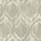 Seabrook Designs Old Danube Ogee Gray And Off-white Wallpaper Sample LG90807